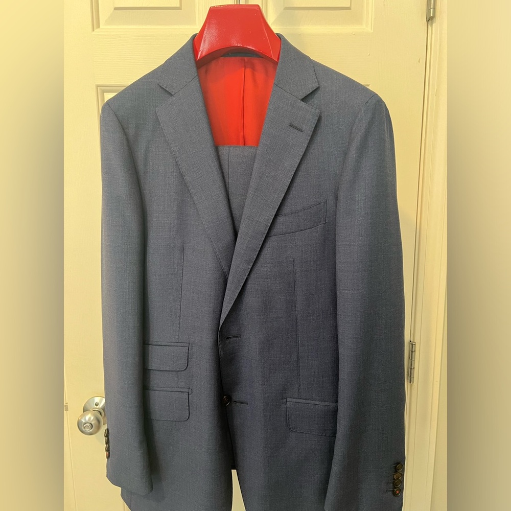 SuitSupply 40R Blue Suit